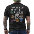 待って、Iee Rocks Rockhound Geology Rock Collection メンズTシャツ バックプリント