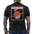揚げたこボール 惑星 タコプラネット たこ焼き メンズTシャツ バックプリント