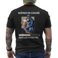 男性用ビール食前酒、ユーモア、男性、ゴリラへのギフトに。 メンズTシャツ バックプリント