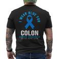 結腸直腸癌 I Wear Blue For Colon Cancer Awareness メンズTシャツ バックプリント