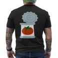 缶詰トマト メンズTシャツ バックプリント