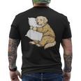 面白い スリーピー ゴールデンレトリバー パジャマ メンズ レディース キッズ メンズTシャツ バックプリント
