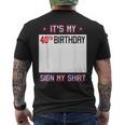 面白い40歳の誕生日のアイデア It's My 40Th Birthdayign My メンズTシャツ バックプリント