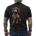 面白い犬ロボット技術サイボーグい 犬ロボット動物 Ai Lover Robotic Dog 長袖tシャツ メンズTシャツ バックプリント