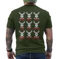 Deer Hunting Hunter Of All Santa's Reindeer Men's T-shirt Back Print