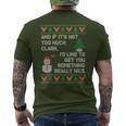 Ugly Christmas Sweater Winter Vacation Christmas Tree Men's T-shirt Back Print Ugly Christmas Sweater Winter Vacation Christmas Tree Men's T-shirt Back Print