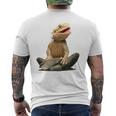 Bearded Dragon Youth Gecko Lizard Animal メンズTシャツ バックプリント