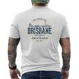 Brisbane Australia オーストラリアレトロスタイルヴィンテージブリスベン メンズTシャツ バックプリント