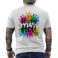 Bura Na Mano Holi Hai India Hindu Colors Happy Holi Festival メンズTシャツ バックプリント