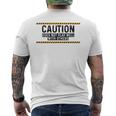 Caution Does Not Play Well With Others メンズTシャツ バックプリント