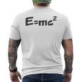 E Mc2 面白い 物理学 サイエンス シャツ エネルギー 質量光 速度 メンズTシャツ バックプリント