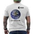Esa 欧州宇宙機関 地球 46 億年 メンズTシャツ バックプリント