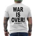 Exclusive War Is Over ご希望の場合限定ブラックプリント 長袖tシャツ メンズTシャツ バックプリント