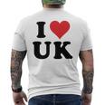 I Heart Uk Initials I Love UK First And Last Name U K 長袖tシャツ メンズTシャツ バックプリント