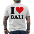 I Love Bali メンズTシャツ バックプリント