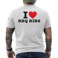 I Love Bbq リブ メンズTシャツ バックプリント