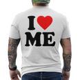 I Love Me · I Heart Me Y2k · 私は私を愛してます メンズTシャツ バックプリント