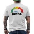 Low Cotisol Maxxing おもしろミーム ソーシャルメディア 自己改善 メンズTシャツ バックプリント
