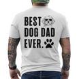 Maltese Papà Papà Miglior Cane Papà Mai Uomini T-shirt da uomo con stampa posteriore