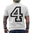 Numéro 4 NoirBlancintage No4 T-shirt imprimé au dos