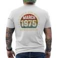 On Back 3月の誕生日 Est 1975年限定版 51St メンズTシャツ バックプリント