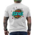 Personalized Name Comic Pop Art Superhero Israel Tank Top Men's Back Print T-Shirt Personalized Name Comic Pop Art Superhero Israel Tank Top Men's Back Print T-Shirt