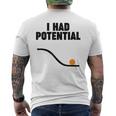 Physics I Had Potential メンズTシャツ バックプリント