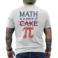 Pi Day Math Is A Piece Of Cake ファニーtシャツ 314用 メンズTシャツ バックプリント