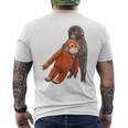 Punch The Monkey Meme X Ape Cute Punch Monkey Baby Meme メンズTシャツ バックプリント