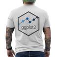 R Programming Ggplot2 六角tシャツ Rstudio Tidyverse Rstats メンズTシャツ バックプリント
