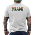 Retro Miamiintage Classic Miami メンズTシャツ バックプリント