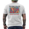 Talking Heads イエロー レトロ グラフィック メンズTシャツ バックプリント
