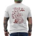 Trendy California Republic Landmarks Map Outlineintage メンズTシャツ バックプリント