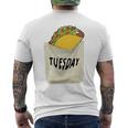 Trendy Taco Tuesday Pocket Food Humour メンズTシャツ バックプリント