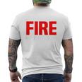 Wildland Hotshot Crew Fire Rescue Department 消防士 メンズTシャツ バックプリント
