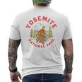 Yosemite National Park Ranger Bigfoot 80Sasquatch メンズTシャツ バックプリント