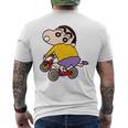 【まんが】クレヨンしんちゃん 三輪車しんちゃん メンズTシャツ バックプリント