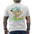 おむつ釣りのベビーベア メンズTシャツ バックプリント