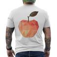 りんご フルーツ モチーフ アート りんご メンズTシャツ バックプリント