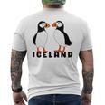 アイスランドのキュートなパフィン2個 メンズTシャツ バックプリント