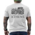 アテネギリシャ-ギリシャのお土産-アテネ メンズTシャツ バックプリント