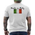 イタリア製イタリア国旗シャツ。 メンズTシャツ バックプリント