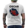 オスカーフィッシュ 80年代スタイル モンスターフィッシュキーパー 熱帯魚 メンズTシャツ バックプリント