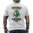 ガンスモークを何度も見るロングブランチサルーン メンズTシャツ バックプリント