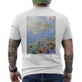 クロード・モネ 睡蓮 メンズTシャツ バックプリント