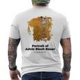 グスタフ・クリムト作 アデル・ブロッホバウアー・グランジの肖像 メンズTシャツ バックプリント