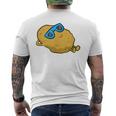 サングラスでかわいいポテチ リラックスポテチ メンズTシャツ バックプリント