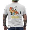 シカゴホットドッグ ストリートフード ホットドッグ マスタード付き メンズTシャツ バックプリント