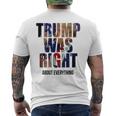 トランプはすべてについて正しかった-トランプ・キス・フラッグ メンズTシャツ バックプリント