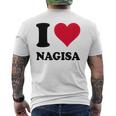 ナギサが大好き メンズTシャツ バックプリント
